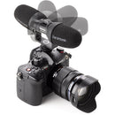 Saramonic Vmic Mini S Multi-Pattern Camera-Mount Shotgun Microphone for Cameras and Smartphones