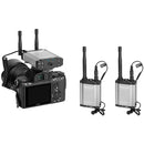 Saramonic Vlink2 Kit2 Camera-Mount 2-Person Wireless Omni Lavalier Microphone System with Talkback (2.4 GHz)