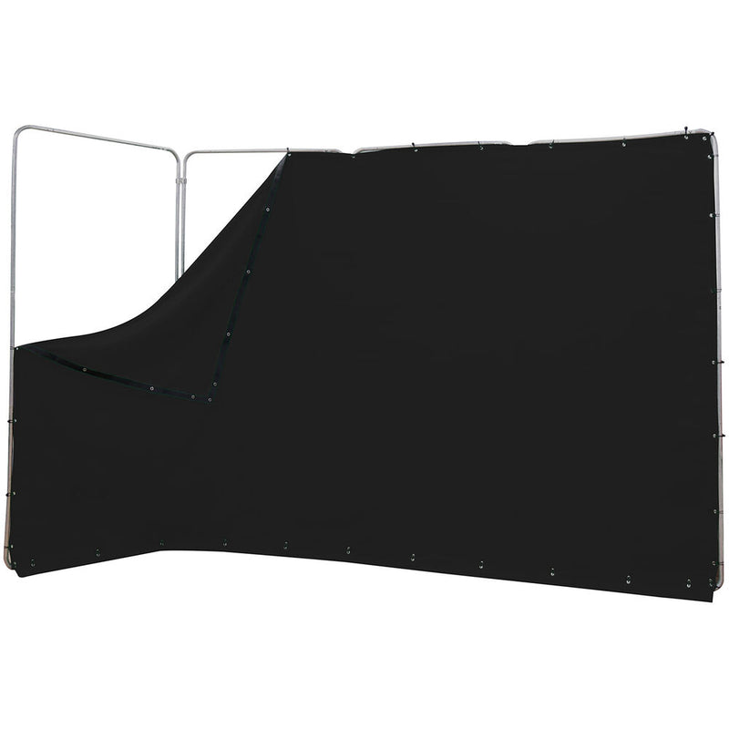 ikan Portable Panoramic Backdrop Screen (Black, 13.1 x 7.8')