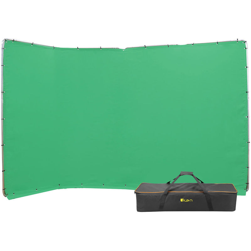 ikan Portable Panoramic Chroma-Key Backdrop Screen (Chroma-Key Green, 13.1 x 7.8')