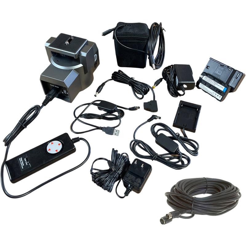 Bescor MP101 Pan/Tilt Head with USB/D-Tap/Battery/AC Power & 20' Extension Kit