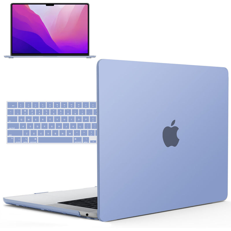 iBenzer Neon Party Case for MacBook Air 13.6" M2 2022 (Serenity Blue)