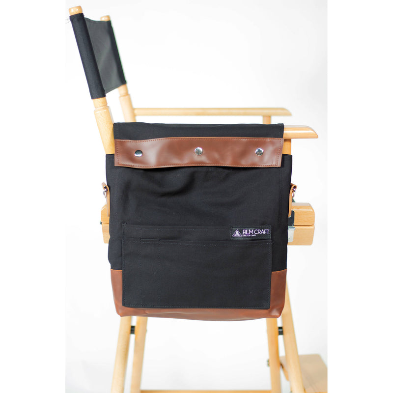 Filmcraft Deluxe Script Pouch (Black Canvas with Brown Leather Trim)