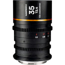 Venus Optics Laowa Nanomorph 35mm T2.4 1.5x S35 Anamorphic Lens (E Mount, Amber Flare)