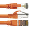 Pearstone Cat 7 Double-Shielded Ethernet Patch Cable (1', Orange)