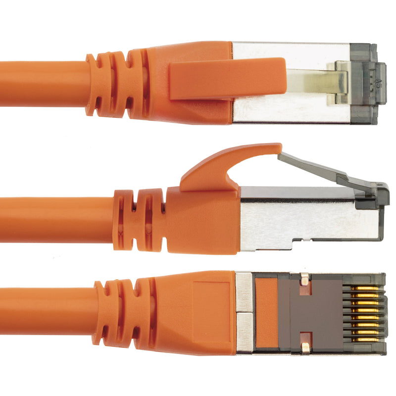 Pearstone Cat 7 Double-Shielded Ethernet Patch Cable (14', Orange)