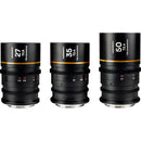 Venus Optics Laowa Nanomorph S35 Prime 3-Lens Bundle (Leica L, Amber Flare)