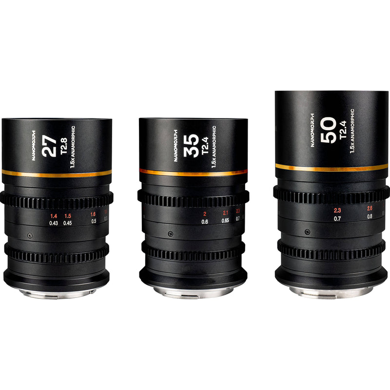 Venus Optics Laowa Nanomorph S35 Prime 3-Lens Bundle (Nikon Z, Amber Flare)