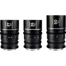 Venus Optics Laowa Nanomorph S35 Prime 3-Lens Bundle (Canon RF, Silver Flare)