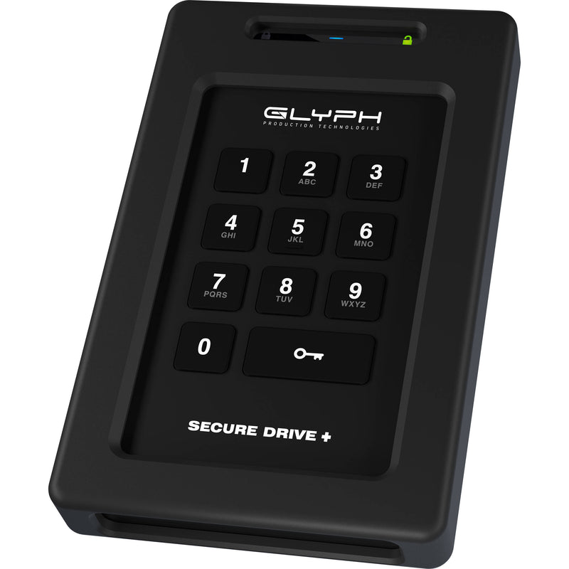 Glyph Technologies SecureDrive+ Professional External Solid-State Drive with Keypad