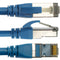 Pearstone Cat 7 Double-Shielded Ethernet Patch Cable (1', Blue)