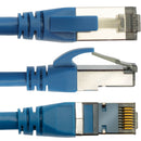 Pearstone Cat 7 Double-Shielded Ethernet Patch Cable (10', Blue)