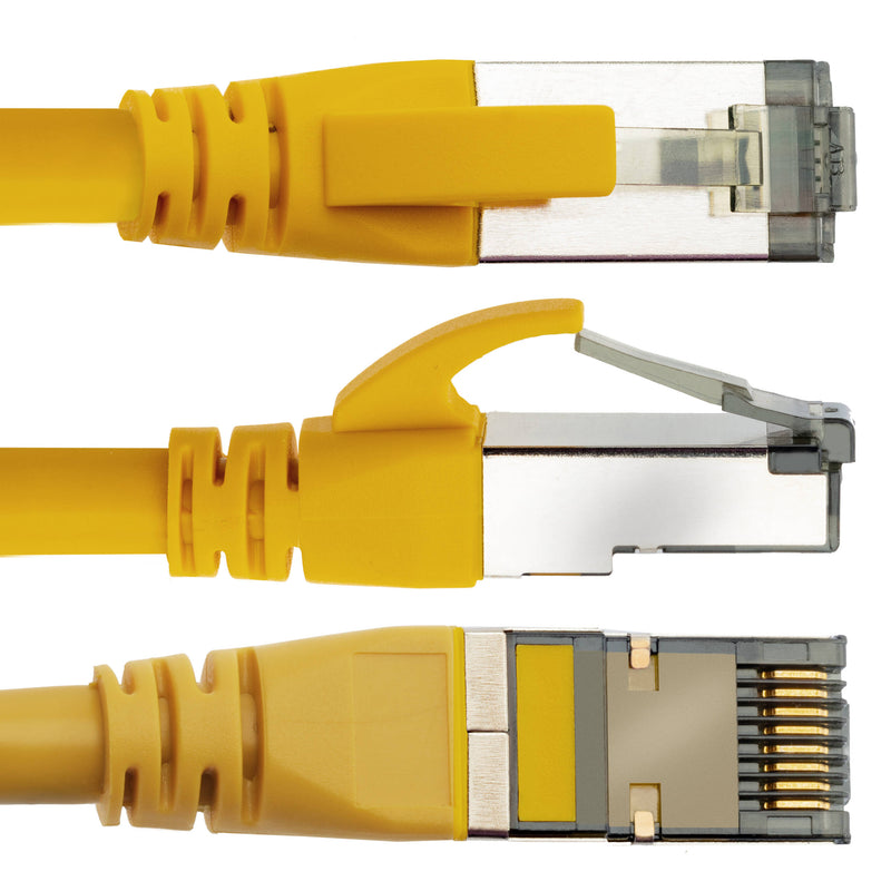 Pearstone Cat 7 Double-Shielded Ethernet Patch Cable (14', Yellow)