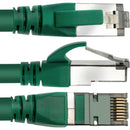 Pearstone Cat 7 Double-Shielded Ethernet Patch Cable (7', Green)