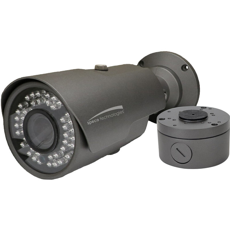 Speco Technologies HT7040TM 2MP HD-TVI IR Bullet Camera with 2.8-12mm Motorized Lens (Gray)