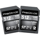 ProGrade Digital 512GB UHS-II SDXC Memory Card (2-Pack)