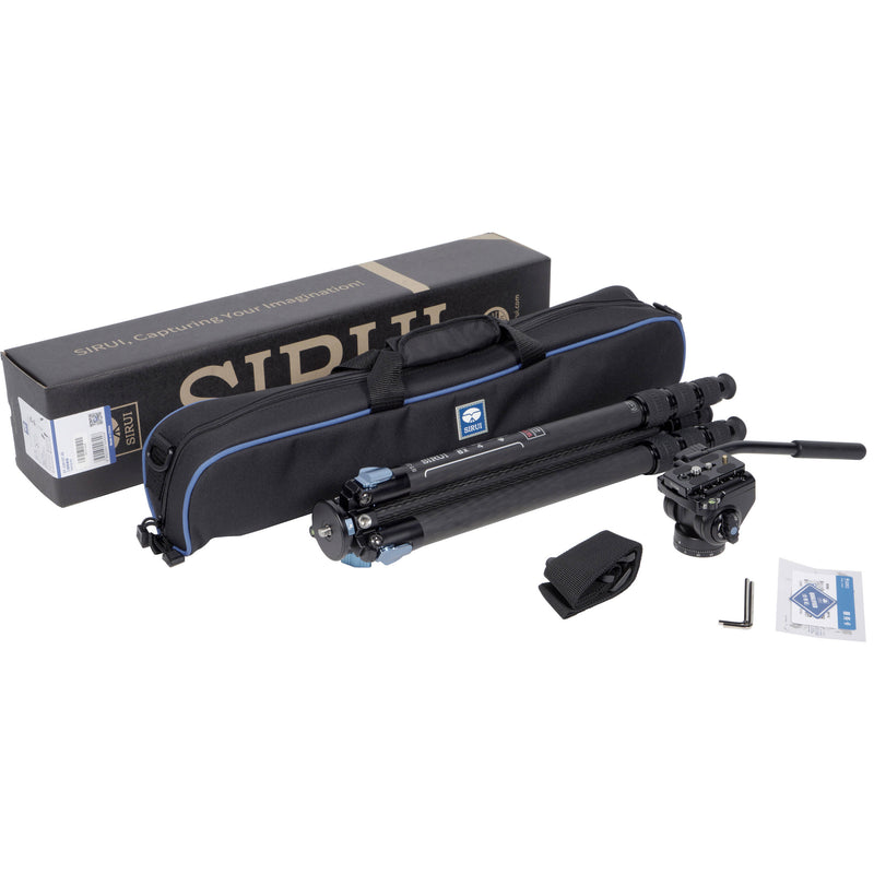 Sirui VA-5 Ultra-Compact Video Head Kit with ST-224 Waterproof Carbon-Fiber Tripod