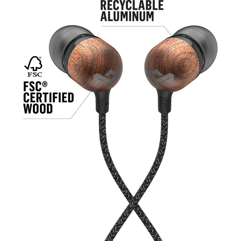 House of Marley Smile Jamaica 2.0 Wireless In-Ear Headphones (Signature Black)