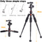 XILETU FM5S Portable Mini Tripod with 360&deg; Arca-Type Ball Head (Red)