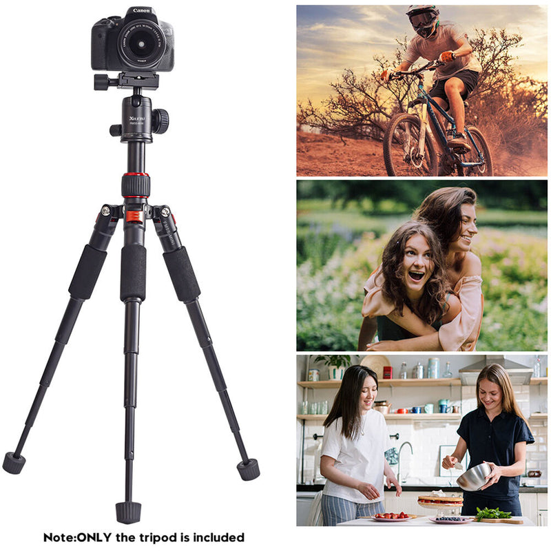 XILETU FM5S Portable Mini Tripod with 360&deg; Arca-Type Ball Head (Red)