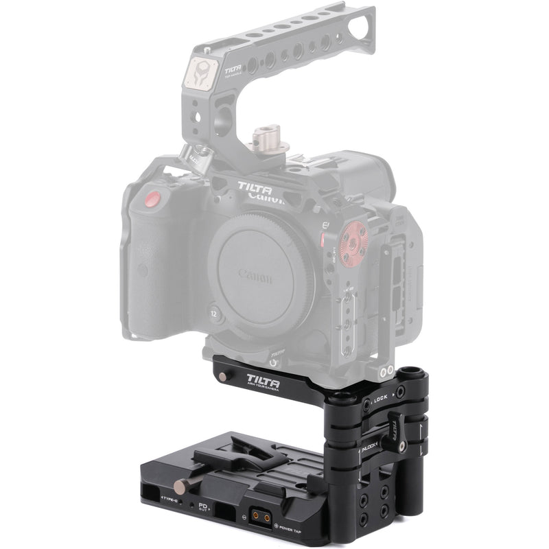 Tilta Smart V-Mount Arca-Type Baseplate for Canon R5 C Camera Cage (Black)