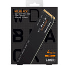 WD 4TB WD_BLACK SN850X Gaming Internal NVMe PCIe 4.0 SSD