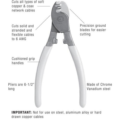 Jonard Tools JIC-625 Copper Coax and Network Cable Cutter