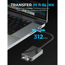 Sabrent Dual-Slot SDXC & microSDXC UHS-II USB 3.2 Gen 1 Type-C Card Reader