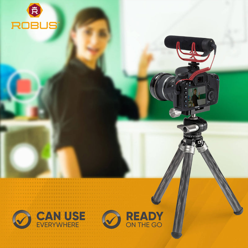 Robus RCTT-200 Carbon Fiber Tabletop Tripod with Ball Head