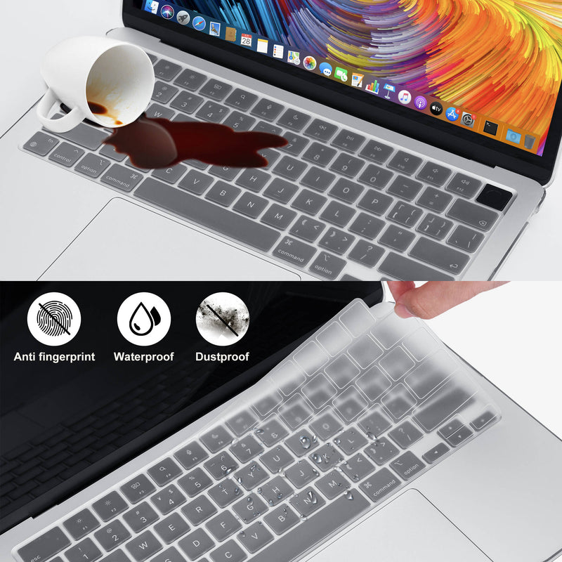 TechProtectus Colorlife Hard-Shell Case & Keyboard Cover for 13.6" MacBook Air M2 (Crystal Clear)