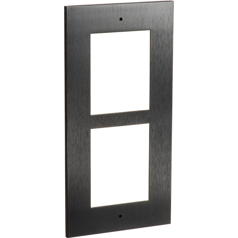 2N Flush Frame for 2 IP Verso Modules (Black)