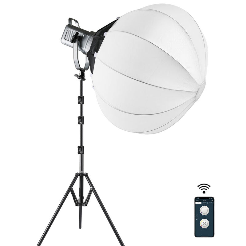 GVM PR150D Bi-Color LED Video Light Kit with Lantern Softbox