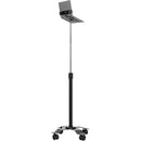 CTA Digital Rolling Laptop Stand with Secure Holder