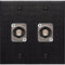 My Custom Shop Dual Recessed 12G-SDI BNC Female Dual-Gang Wall Plate (Black Anodized Aluminum)