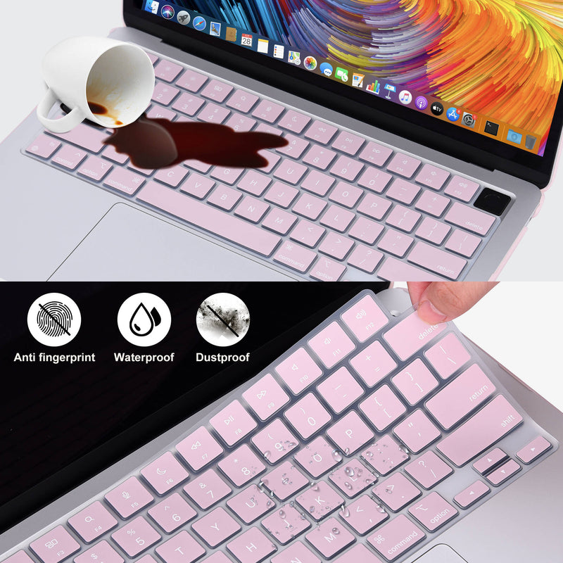 TechProtectus Colorlife Hard-Shell Case & Keyboard Cover for 13.6" MacBook Air M2 (Rose Quartz)