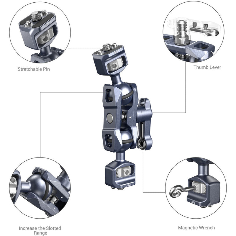 SmallRig Magic Arm with Dual Ball Heads (1/4"-20 Screws)