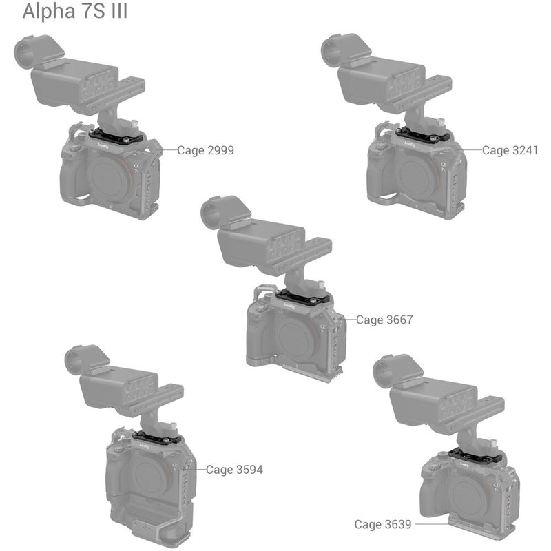 SmallRig Cage Adapter Plate for Sony FX3 XLR Handle