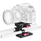 CAMVATE Quick Release Baseplate with 15mm LWS Rod Mount (Red Screws)