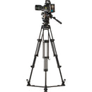 Libec HS-450M Tripod System with H45 Head, Mid-Level Spreader, Rubber Feet & Case