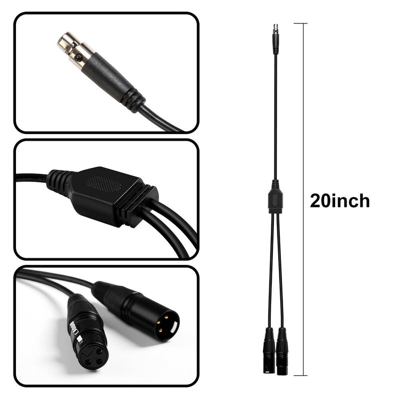 GVM DMX 3-Pin XLR Y-Cable (20")