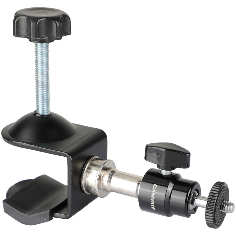 CAMVATE C-Clamp Lock-Grip Fixture with Ball Head and 1/4"-20 Adapter