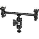 CAMVATE T-Bar Bracket Arm with Dual 1/4"-20 Ball Head & Double Cold Shoe Mounts