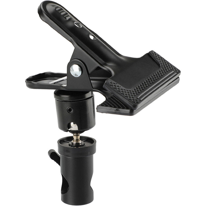 CAMVATE Strong Spring Clamp with 1/4"-20 Ball Head Holder & Light Stand Adapter Kit