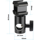 CAMVATE Light Stand Head with 3-Way Cold Shoe Mount Kit (16mm)