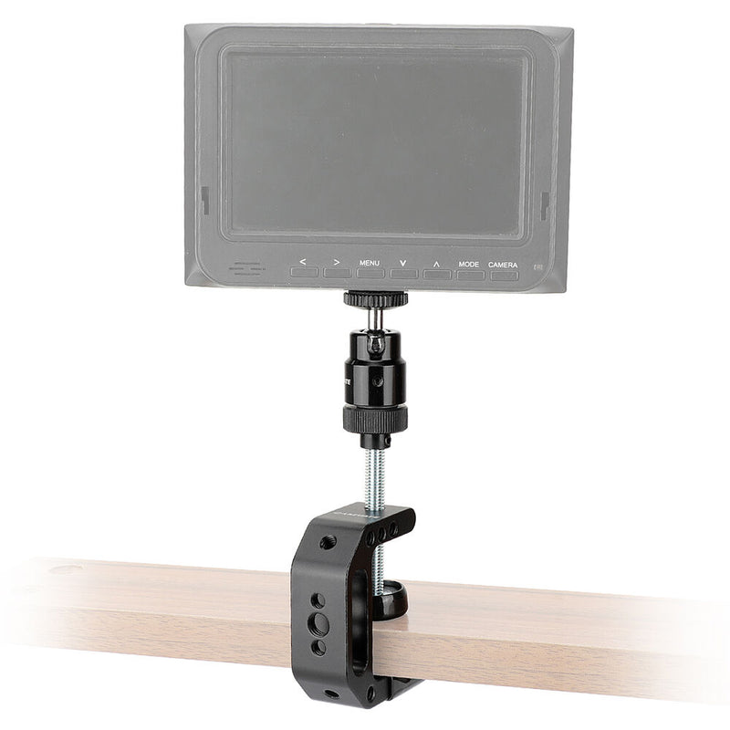 CAMVATE C-Clamp Desktop Holder with 1/4"-20 Ball Head Mount (Black)