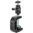 CAMVATE C-Clamp Desktop Holder with 1/4"-20 Ball Head Mount (Black)