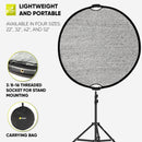 Angler Wind-Resistant Collapsible Reflector (Silver, 32")