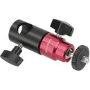 CAMVATE 5/8" Light Stand Head Adapter with Red 1/4"-20 Ball Head