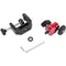 CAMVATE C-Clamp Desktop Holder with 1/4"-20 Ball Head Mount (Red)