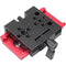 CAMVATE Manfrotto-Type Quick Release Plate with Clamp Baseplate (Red)